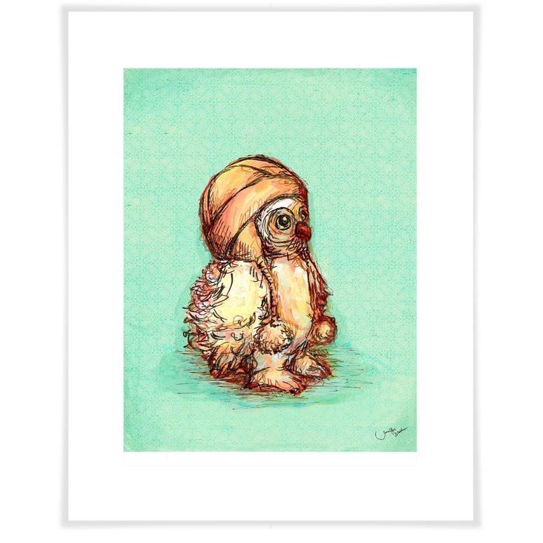 Little Owl Baby-Art Print-Jack and Jill Boutique