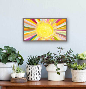 Little Sunshine Detail - Mini Framed Canvas-Mini Framed Canvas-Jack and Jill Boutique