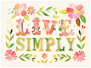 Live Simply Wall Art-Wall Art-Jack and Jill Boutique