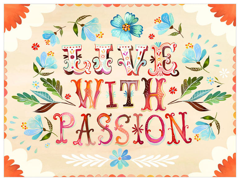 Live with Passion Wall Art-Wall Art-Jack and Jill Boutique