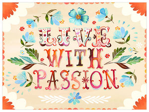 Live with Passion Wall Art-Wall Art-Jack and Jill Boutique