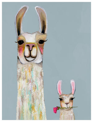 Llama Mama And Baby Wall Art-Wall Art-Jack and Jill Boutique