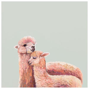 Llama Mama Snuggles Wall Art-Wall Art-Jack and Jill Boutique