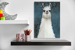 Llama Wants A Smooch Wall Art-Wall Art-Jack and Jill Boutique