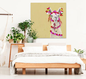 Llama With Poms Wall Art-Wall Art-Jack and Jill Boutique