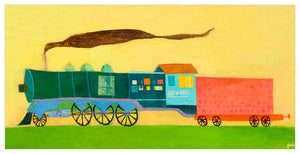 Locomotive Train Wall Art-Wall Art-Jack and Jill Boutique
