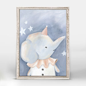 Look At The Stars - Ella The Elephant Mini Framed Canvas-Mini Framed Canvas-Jack and Jill Boutique