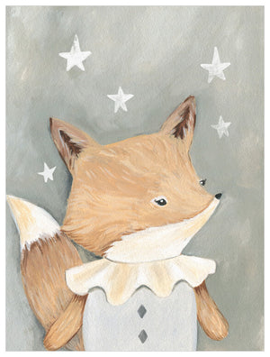 Look At The Stars - Finn The Fox Wall Art-Wall Art-Jack and Jill Boutique