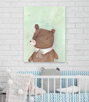 Look At The Stars - Ollie The Bear Wall Art-Wall Art-Jack and Jill Boutique