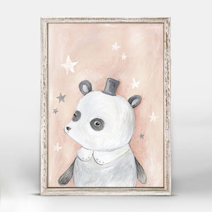 Look At The Stars - Quinn The Panda Mini Framed Canvas-Mini Framed Canvas-Jack and Jill Boutique