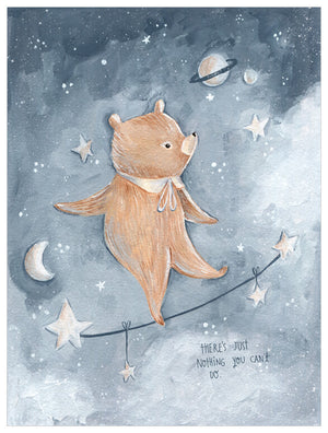 Look At The Stars - Tightrope Bear Wall Art-Wall Art-Jack and Jill Boutique