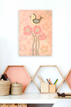 Love Bird - Pink Wall Art-Wall Art-Jack and Jill Boutique