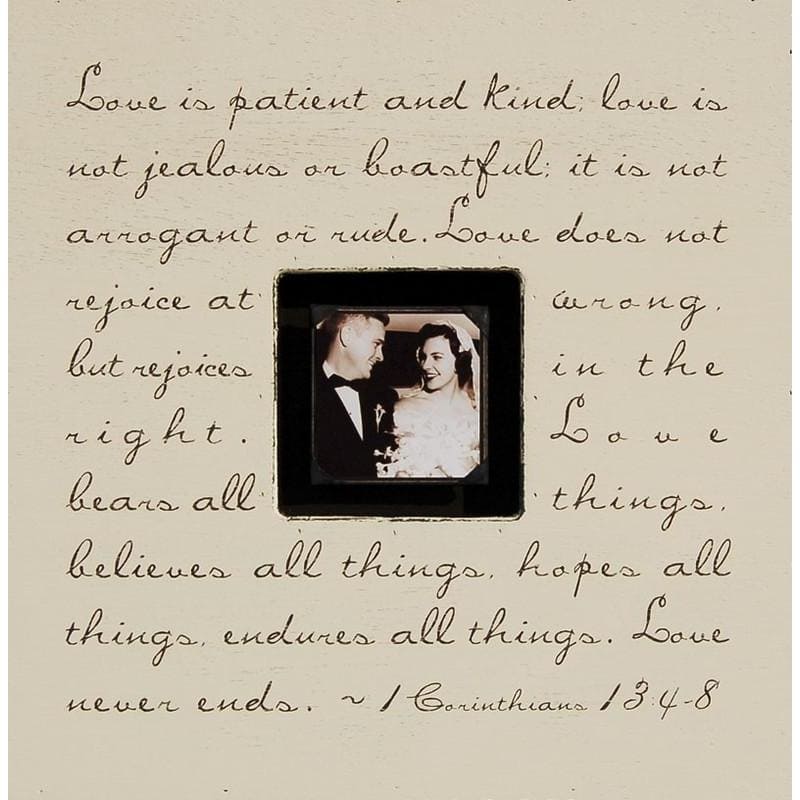 Handmade Wood Photobox with quote "Love Is Patient"-Photoboxes-Default-Jack and Jill Boutique