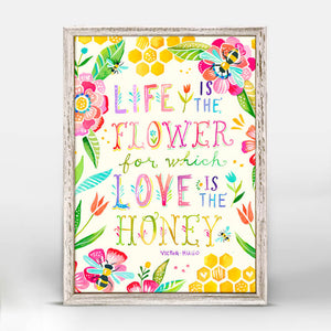 Love Is The Honey - Mini Framed Canvas-Mini Framed Canvas-Jack and Jill Boutique