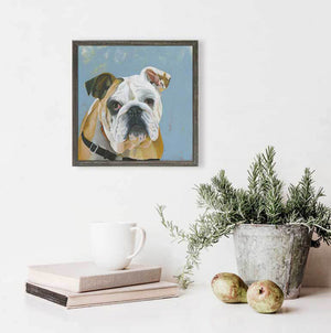 Lulu Dog - Mini Framed Canvas-Mini Framed Canvas-Jack and Jill Boutique