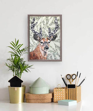 Magnus The Buck - Mini Framed Canvas-Mini Framed Canvas-Jack and Jill Boutique