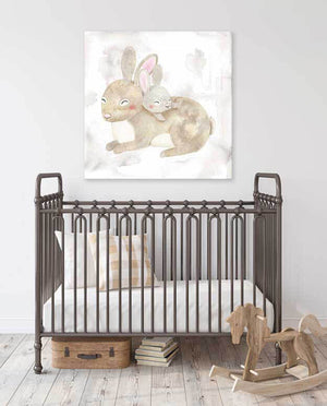 Mama And Baby Bunny Wall Art-Wall Art-Jack and Jill Boutique