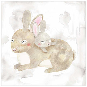 Mama And Baby Bunny Wall Art-Wall Art-Jack and Jill Boutique