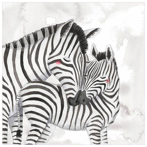 Mama And Baby Zebra Wall Art-Wall Art-Jack and Jill Boutique