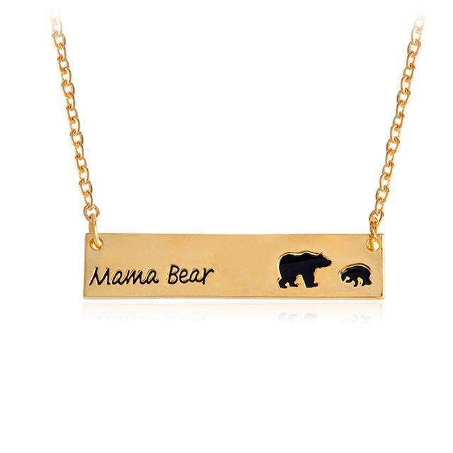 MAMA BEAR BABY BEARS BAR PENDANT Jack and Jill Boutique