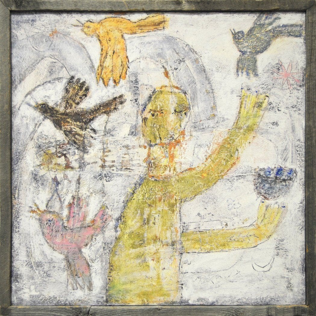 ART PRINT - Man Juggling Bird-Art Print-Jack and Jill Boutique