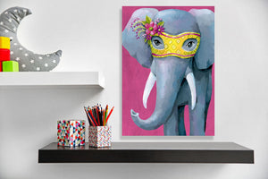 Masked Elephant Wall Art-Wall Art-Jack and Jill Boutique