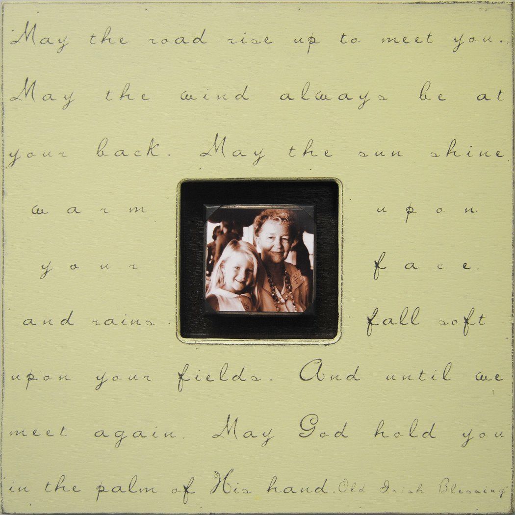 Handmade Wood Photobox with quote "May the Road Rise Up"-Photoboxes-Jack and Jill Boutique