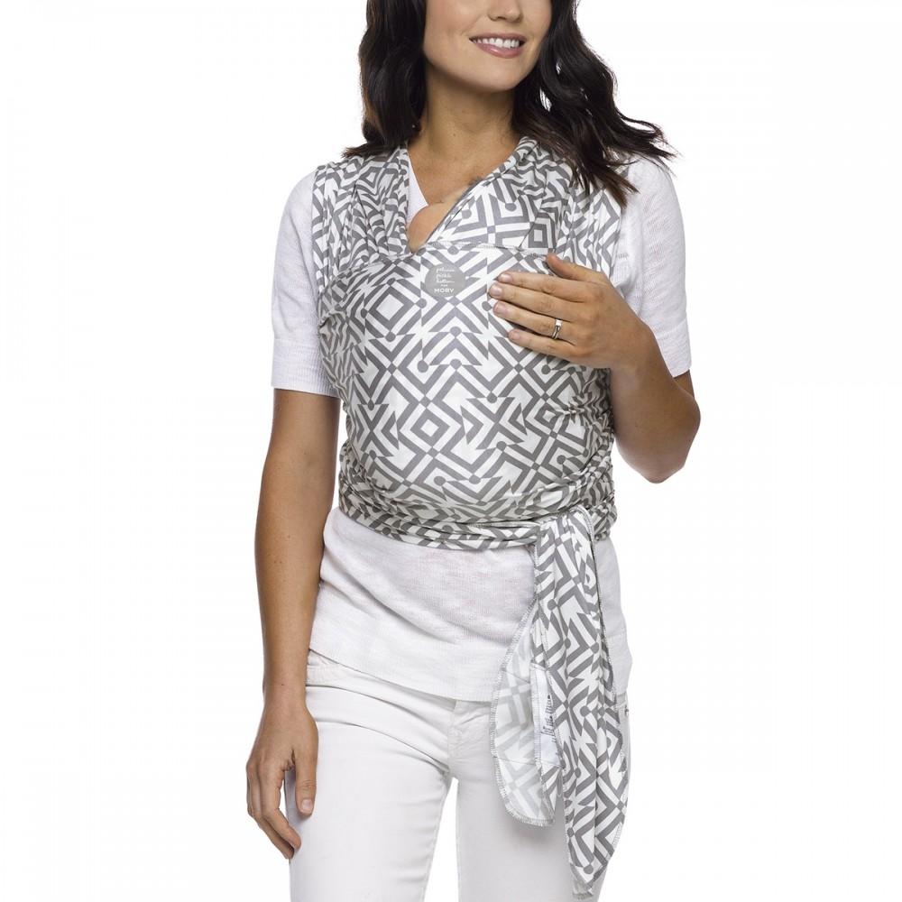 Moby Wrap Evolution-Baby Carrier-Mazes Milano Stone-Jack and Jill Boutique