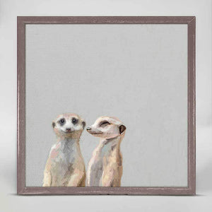 Meerkat Secrets - Mini Framed Canvas-Mini Framed Canvas-Jack and Jill Boutique
