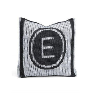 Metallic Initial Stamp Personalized Pillow-Pillows-Jack and Jill Boutique
