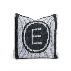 Metallic Initial Stamp Personalized Pillow-Pillows-Jack and Jill Boutique