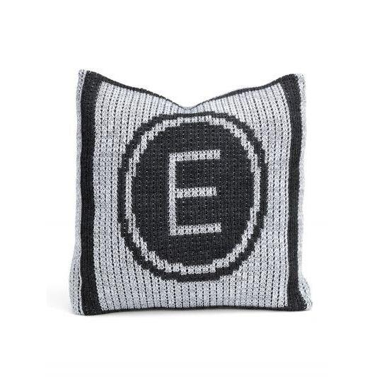 Metallic Initial Stamp Personalized Pillow-Pillow-Jack and Jill Boutique