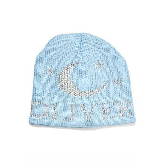 Metallic Moon & Stars Personalized Knit Hat-Hats-Jack and Jill Boutique