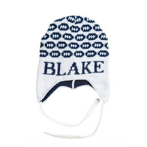 Mini Footballs Personalized Knit Hat-Hats-Jack and Jill Boutique