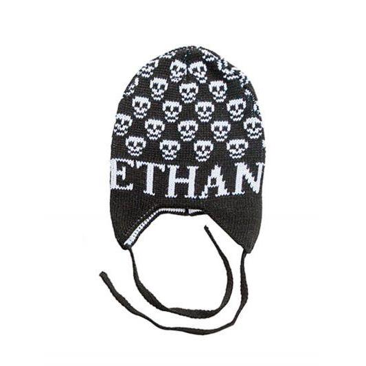 Mini Skulls Personalized Knit Hat-Hats-Jack and Jill Boutique