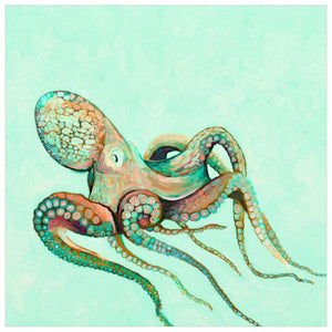 Minty Octopus Wall Art-Wall Art-Jack and Jill Boutique