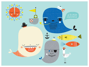 Moby, Dick and Friends Wall Art-Wall Art-Jack and Jill Boutique