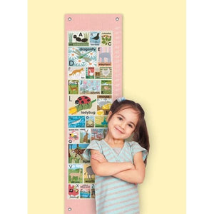 Modern Alphabet on Pink Growth Charts-Growth Charts-Jack and Jill Boutique