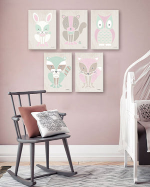 Modern Animals - Bunny Wall Art-Wall Art-Jack and Jill Boutique