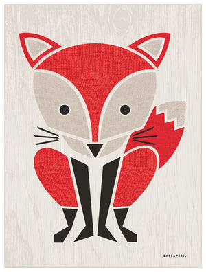 Modern Animals - Red Fox Wall Art-Wall Art-Jack and Jill Boutique