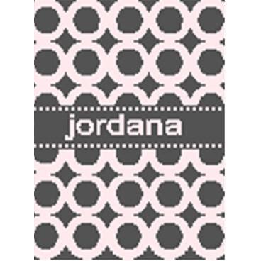 Modern Circles Personalized Stroller Blanket or Baby Blanket-Blankets-Jack and Jill Boutique