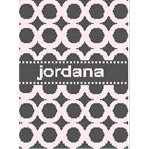 Modern Circles Personalized Stroller Blanket or Baby Blanket-Blankets-Jack and Jill Boutique