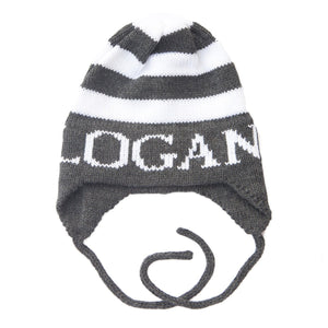 Modern Stripe Personalized Knit Hat-Hats-Jack and Jill Boutique