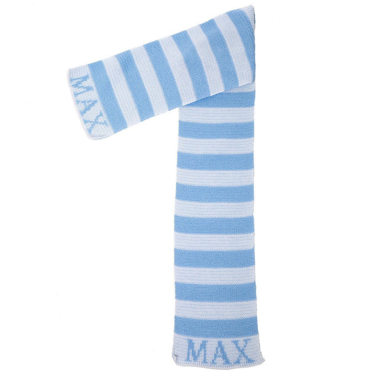 Modern Stripe Personalized Knit Scarf-Scarves-Jack and Jill Boutique