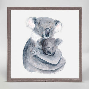 Mom and Baby Koalas - Mini Framed Canvas-Mini Framed Canvas-Jack and Jill Boutique