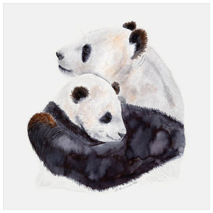 Mom and Baby Pandas Wall Art-Wall Art-Jack and Jill Boutique