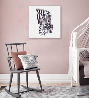 Mom and Baby Zebras Wall Art-Wall Art-Jack and Jill Boutique