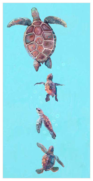 Momma And Baby Turtles Wall Art-Wall Art-Jack and Jill Boutique