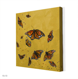 Monarchs - Gold Wall Art-Wall Art-Jack and Jill Boutique