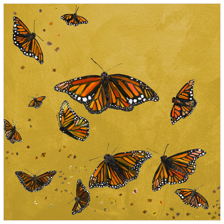 Monarchs - Gold Wall Art-Wall Art-Jack and Jill Boutique